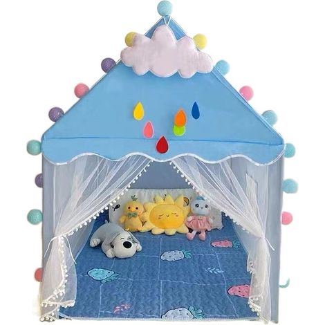 Tente de jeu intérieure pour enfants, château de princesse, petite cabane de sommeil avec moustiquaire, jouet éducatif, cadeau d'anniversaire idéal (1/3)