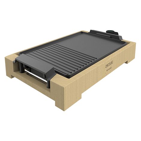 Cecotec Plancha eléctrica Plancha De Cocina Tasty&Grill 2000 Bamboo Black (1/5)