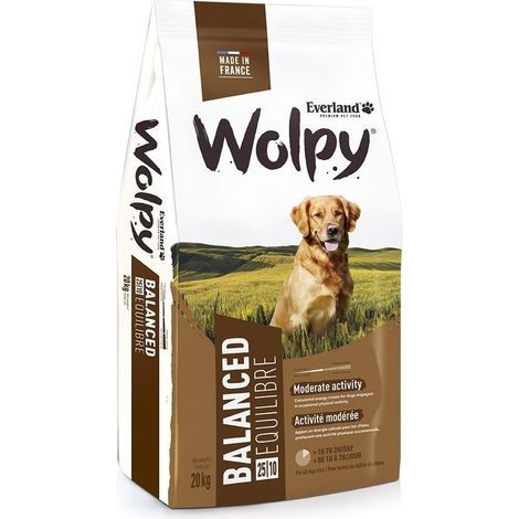 Croquettes pour chien adulte 20kg Formule équilibrée pour vitalité et énergie Digestibilité optimale Qualité Everland