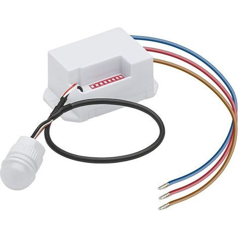 Mini Détecteur de Mouvement 360° Intérieur Extérieur avec Capteur Crépusculaire 220V Interrupteur Capteur Infrarouge Encastré IP65 Commutateur Capteur Mouvement Portée 8m pour Lampe LED Encastré (1/5)