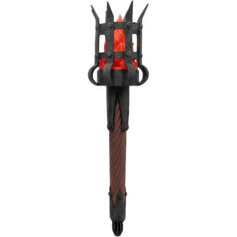 Applique murale médiévale double torche, lampe rétro artisanale avec base décorative (1/3)