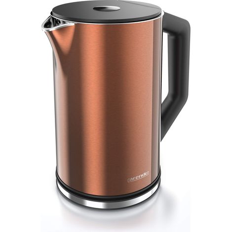 Bouilloire Électrique Température Réglable 40 à 100°C - Bouilloire Inox 1,5 L 2 200 W, 4 Températures Prédéfinies, Maintien au Chaud 30 min, Double Paroi, Sans BPA, Cuivre (1/5)