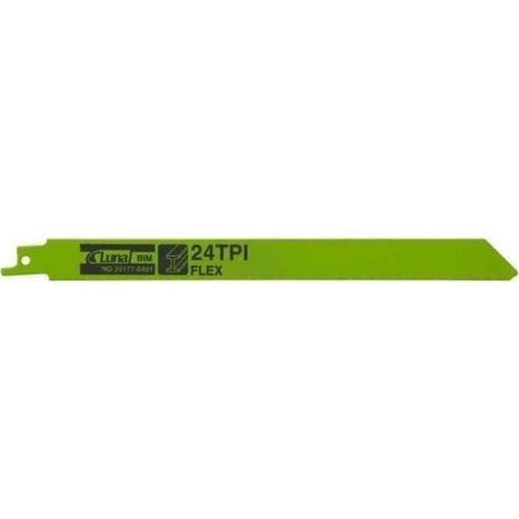 Hoja de sierra sable, bimetálica, flexible, para metal 230x19x0,9 24T(5)