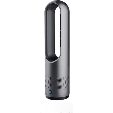 Calefactor de ventilador sin aspas de 18 pulgadas con función de calefacción, temporizador, ahorro de energía y portátil (gris) (1/5)