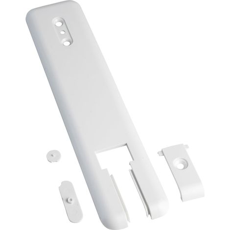 BAUHELD® Cinghia di copertura per tapparelle senza rimozione della cinghia [1 pezzo] – Maxi pannello di copertura da incasso in plastica [distanza tra i fori 185 – 215 mm] – piastra di copertura per (1/5)