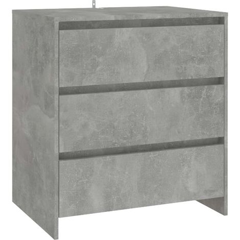 Maison Exclusive - Aparador de madera contrachapada gris hormigón (1/5)