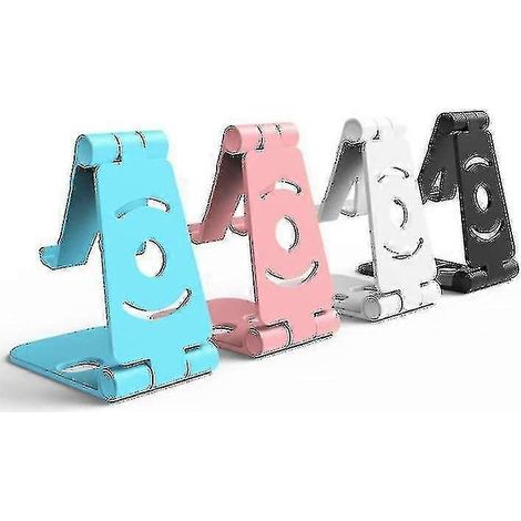 Support de téléphone universel pliable en plastique (blanc) (1/2)