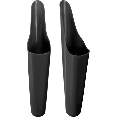 Lot de 2 Pelles à Terreau pour Bonsaï, Cuillères de Jardin en Plastique à Godet pour Repiquage/Plantation de Fleurs/Plantes Grasses, Petits Outils de Jardin Colorés [Noir] (1/5)