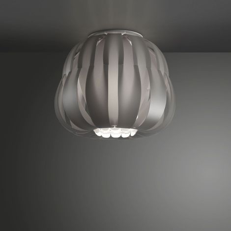 Plafonnier argenté Cm. 19 x 17h
