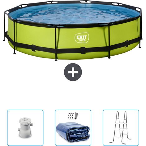 Exit Pool Rund - 360x76 cm - 4-teilig SCB95 (1/4)