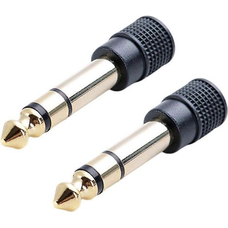 Adaptateur casque stéréo 6,35 mm (1/4 pouce) mâle vers 3,5 mm (1/8 pouce) femelle (1/4)