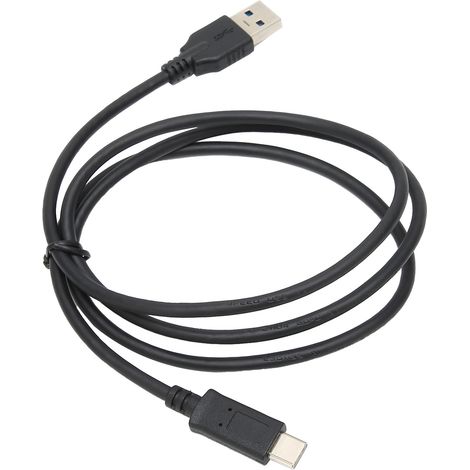 Câble de charge noir PVC 1 mètre rapide Type-C USB 3.1 vers USB 3.0 (1/5)