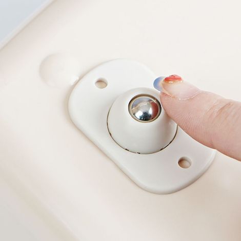 Roulettes universelles, bases à poulie, à dos adhésif, sans perçage, à roulement à billes pour tables basses et meubles, silencieuses et mobiles. (1/5)