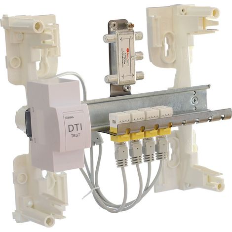 Digital Electric - 07216 - Coffret VDI 8RJ45/4TV/Gr. 1-2