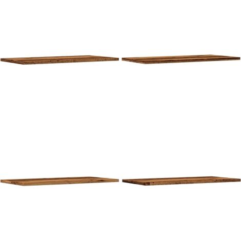 Étagères murales 4 pcs Étagères flottantes vieux bois 60x30x1,5cm bois d'ingénierie (1/5)