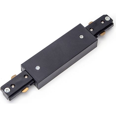 Connettore a I per binario elettrificato monofase 3 fili (F) (N) + (T) nero Aigostar