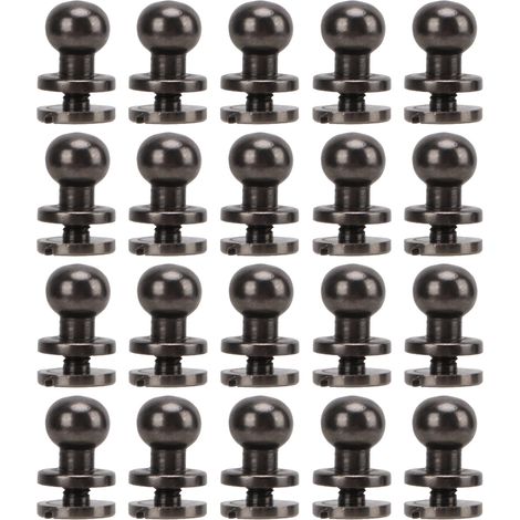20 Rivets en Laiton Antirouille à Tête Ronde pour Réparation de Sacs et Chaussures, Accessoires DIY 8x7mm (1/5)