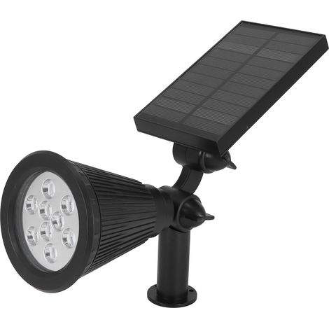 Projecteurs solaires LED 9 puces, luminaires extérieurs pour jardin, cour, éclairage coloré (1/5)