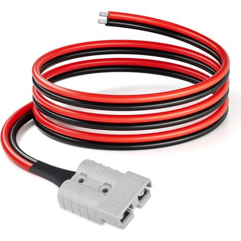 Connecteur Anderson 10 AWG, câble 50 Amp, connecteur rapide SB50 pour systèmes d'énergie solaire et éolienne, connexions de batterie, chariots élévateurs (1/5)