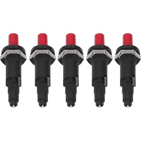 Allumeur piézo 5 pièces, allumage de gril à bouton poussoir à haute température, résistance aux hautes températures, accessoires pour briquet de cuisine pour la cuisson en extérie (1/4)