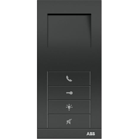 Welcome M Poste Audio Mains Libres Noir 2TMA210050B0005 ABB 83210-AP-681