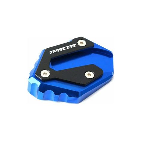 (TRACER Bleu) Compatible avec YAMAHA Tracer 700 GT 2015-2020, Tracer 7 GT 2021-2022. Pièces détachées pour moto Tracer 700GT : béquille latérale, extension, coussinet Maxpower. (1/3)