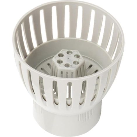 Abflussskimmer für Koi-Teiche mit verstellbarer Höhe, ABS-Trümmersammler für effektive Wasserkontrolle und einfache Wartung, weiß (50 mm–110 mm) (110T) (1/5)