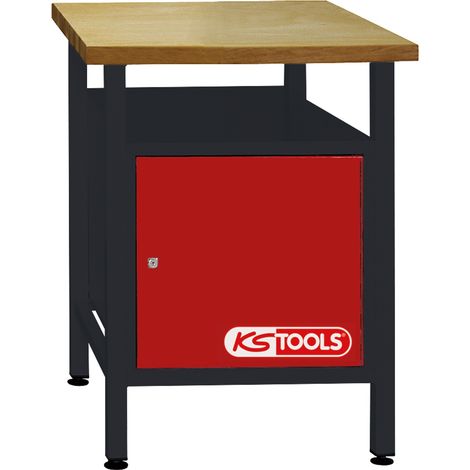 Werkbank mit 1 Tür, H840xB600xT600mm (1/2)