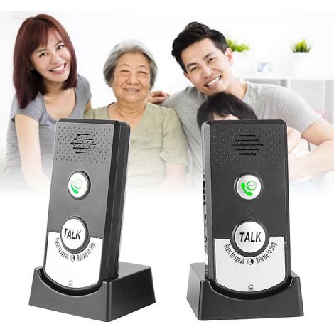 Interphone sans fil, sonnette, système d'interphone bidirectionnel pour domicile, personnes âgées, patients hospitalisés et personnel infirmier