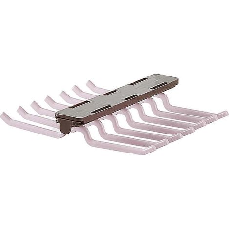 BH- und Tanktop-Aufhänger, platzsparend, einfach zu montieren, ausziehbare Kleiderstangen für Kleiderschränke und Gürtel-A Pink (1/5)