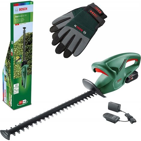 Bosch 18-45 Cordless Hedge Cutter Garden Trimmer 45cm 1 X Battery + Gloves (1/5)