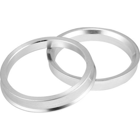 4pcs Bague de centrage 66,1mm à 57,1mm Alliage d'aluminium Anneau moyeu roue Véhicule (1/5)
