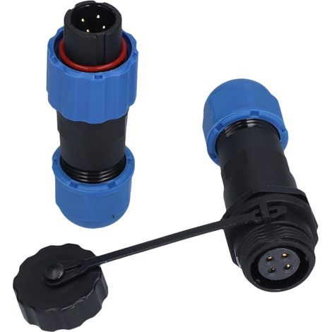 Luftfahrt-Kabelsteckerbuchse 1 bis 7 Pins Starke Verbindung Gute Korrosionsbeständigkeit Kabelstecker Luftfahrtstecker 4 Pins (250V 5A) (1/5)
