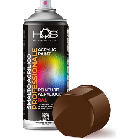 HQS Bomboletta di Vernice Spray Acrilica  Ral 8011 - Marrone Noce