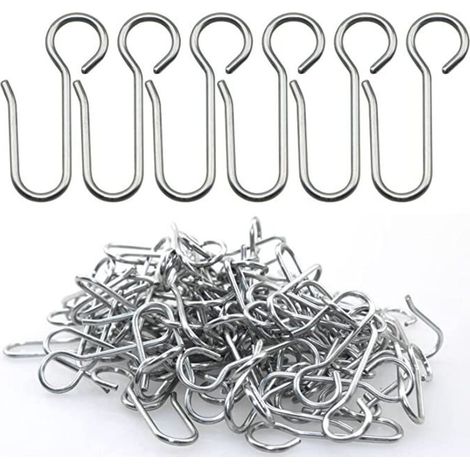 Ganci e clip per tende, 40 pezzi di ganci per binari per tende, ganci per tende resistenti, per tende da porta, ecc.