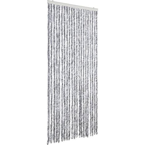 Moustiquaire Blanc et gris 90x200 cm Chenille
