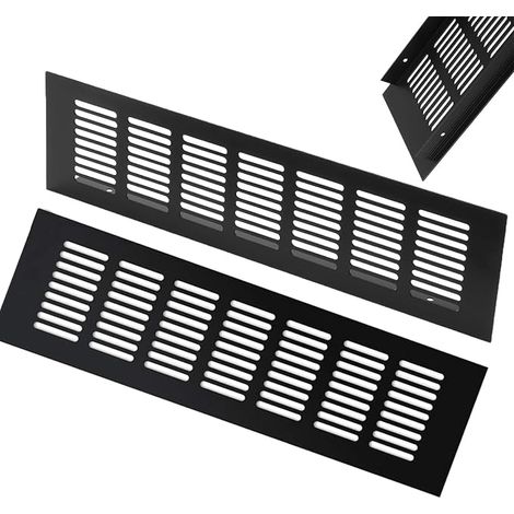 2 Pcs Rectangular Air Vent Grille Fireplace Ventilation Grille Aluminum Air Vent Outdoor Ventilation Grille for Shoes Kitchen Living Room (1/5)