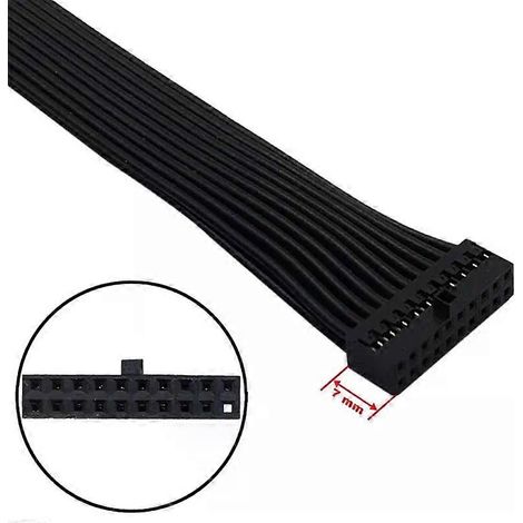 USB-30-Header-Verlängerungskabel, flaches Profil, interner 19/20-Pin-Header-Extender, Motherboard-Adapter, 150 cm (1/4)
