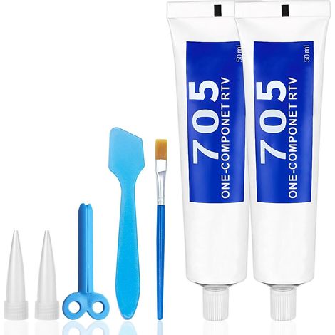 Electric Insulating Gel, Electronic Insulating Varnish, Waterproof Sealant 50 ml + Key  1 + PP Spatula + 1 Flat Brush  1 Transparent Spray, Waterproof And Quick Drying (1/5)