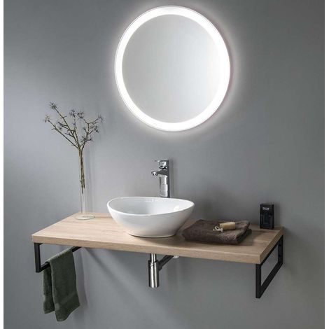 Aqualine Vega - Unterschrank für Waschbecken 98x45 cm, Platin-Eiche VG700 (1/5)