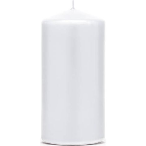 Vela blanca mate, 12 cm (1/3)