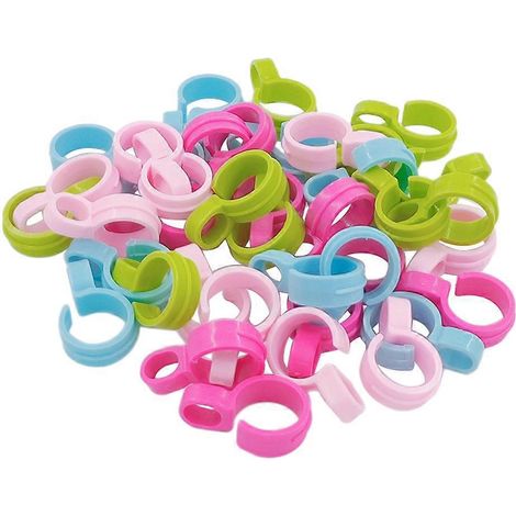 80 crochets coupe-vent pour cintres, crochets de fixation ronds-4.5X1.2X1.2CM (1/3)