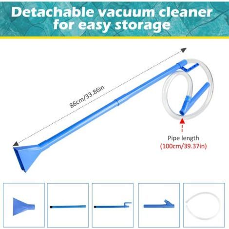 NALOOKAMIC  Aspirateur de Spa pour Jacuzzi, Aspirateur de Piscine Manuel, Nettoyeur de Spa sans Fil démonté pour l'herbe Sale et Autres Débris