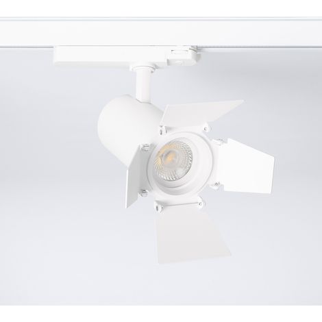Foco Carril LED Trifásico 20W Fasano Cinema Regulable Blanco 4000K Blanco Neutro (1/5)