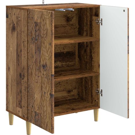 Sideboard/Anrichte/Buffet Altholz 66 x 34,5 x 90 cm Holzwerkstoff LXWW827420 (1/5)
