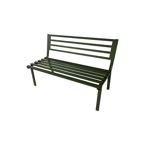 Panchina da Giardino 127x61x80 cm Montecarlo in Acciaio  Verde