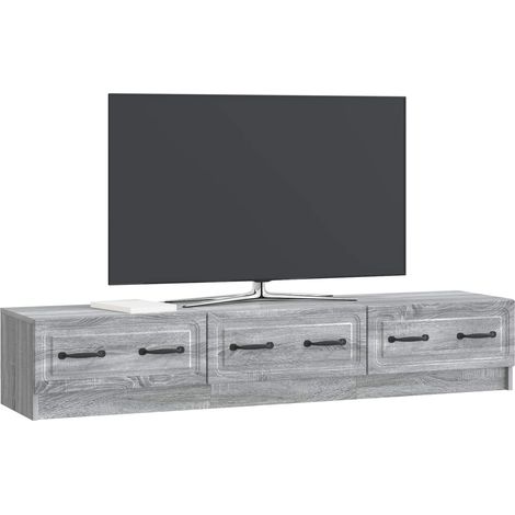 Maison Exclusive - Mobile TV Grigio Sonoma 147 x 34,5 x 27 cm Legno ingegnerizzato