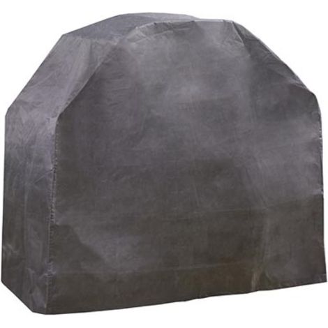Perel Housse de protection premium pour barbecue, ajustement parfait 110x145x65 cm, résistante aux intempéries, garde votre grill prêt à l'emploi, idéale pour les amateurs de BBQ, gris (1/5)