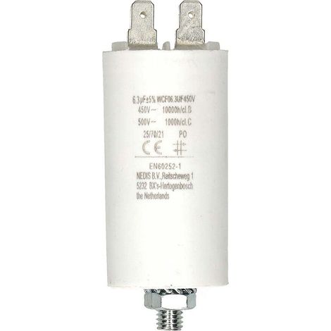 Nedis Multipack Kondensator / 6.3 uF / 450 V / Faston / 1 Stück - 10 Stück