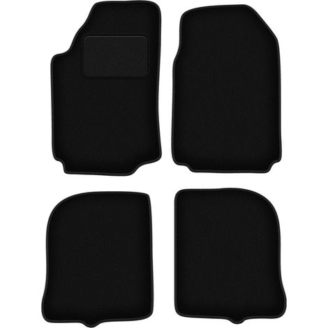 Tapis en velours noir pour Audi 200 C3 berline, avant (1983-1991) (1/5)